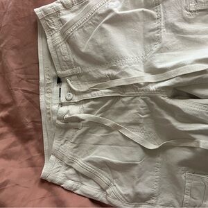 Creme Cargo Pants